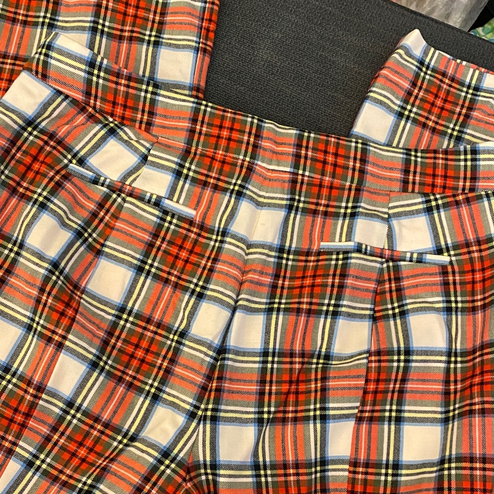 Jcrew Willa cropped pant in Snowy Stewart tartan wool blend - Picture 6 of 8